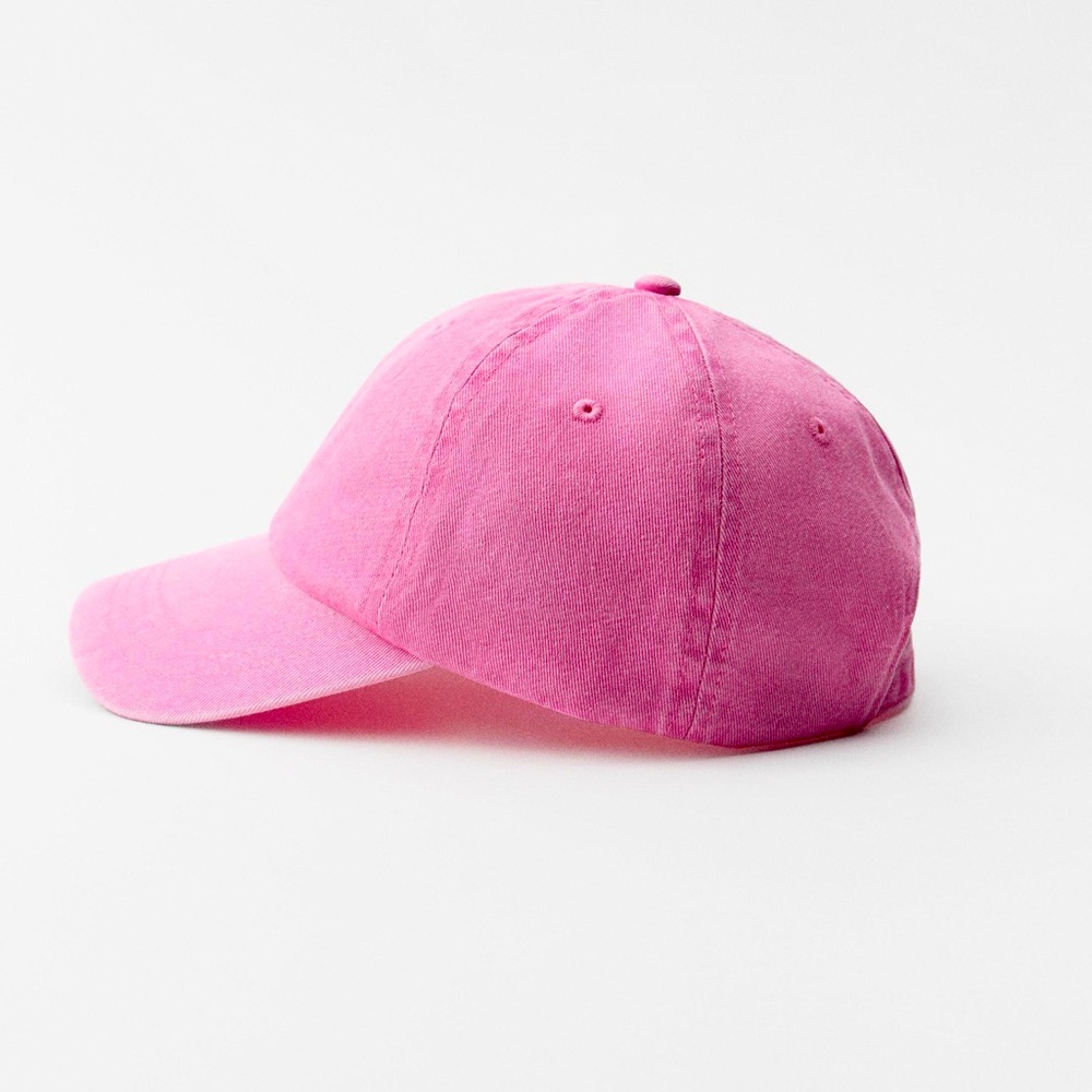 Zara pink baseball cap, faded effect